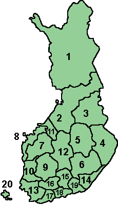 フィンランドの地域