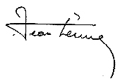 1913 年 8 月 2 日の L'Illustration に掲載された Jean Leune の署名。