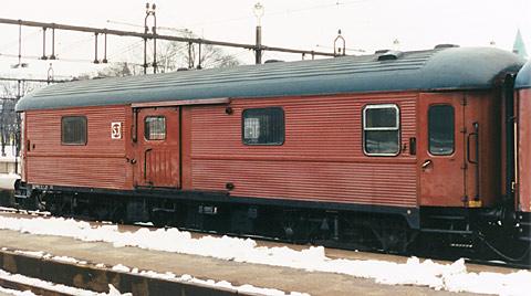 1988 年、マルメにあるスウェーデン国鉄 (SJ) の鉄道車両