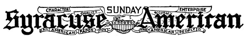 シラキュース・アメリカン、ロゴ、1922年9月