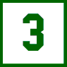 四角の中に緑色で書かれた「3」