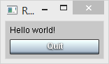 R3-GUI Hello worldの例