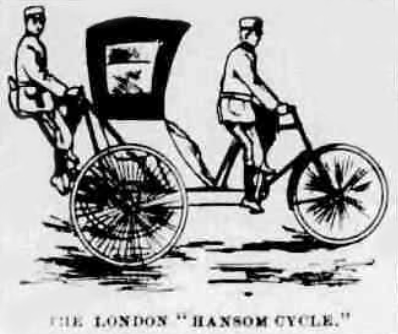 1896年の新聞に掲載されたロンドン・ハンサム・サイクルの記事から抜粋