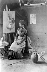 エリザベス・フォーブスのスタジオにて、1890年頃