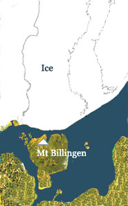 バルト氷湖の最大拡大地図