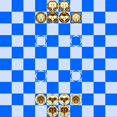 バルサの駒の初期位置
