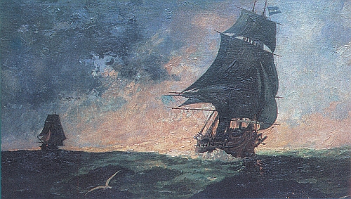 Corsair La Argentina、キャンバスに油彩、1895 年。