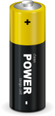 UPower ロゴ: AA サイズの電池セル