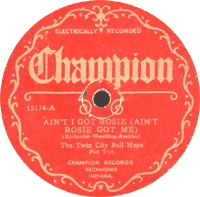 ツイン・シティ・ベルホップス - エイント・アイ・ガット・ロージー、1926年