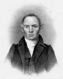 ジョン・リンジー牧師の肖像。ボストン：アニン・スミス社製リトグラフ。B・F・ナッティング作、1832年頃。