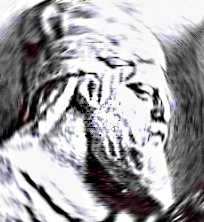 ペルシャ帽をかぶった男性の頭部のレリーフの絵