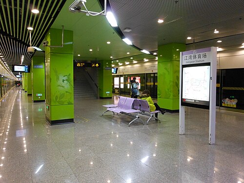 駅のプラットホーム