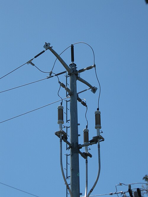 60kV 電力線の架空と地中間の移行