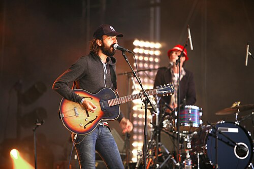 David-Ivar Herman Düne と Neman Herman Düne (Herman Düne) ルート・デュ・ロックにて、2007 年 8 月