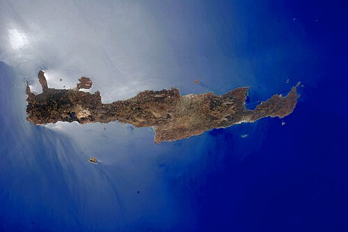 クレタ島（NASAの写真）