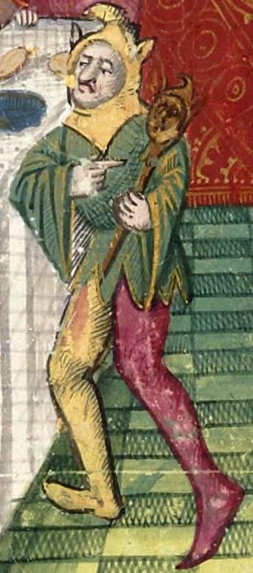 フランスのランスロット写本からのイルミネーション、1470 年頃 (詳細)