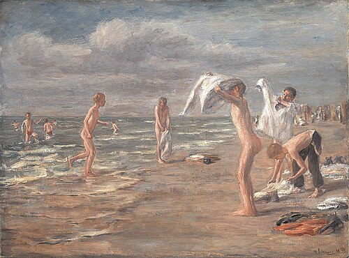 少年たちの水浴び、1898年
