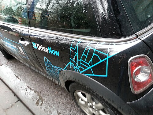 DriveNow カーシェアリング MINI クーパー