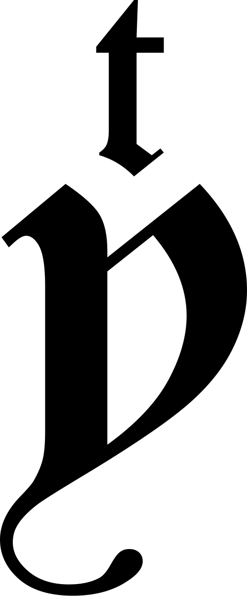 y 上付き文字 t