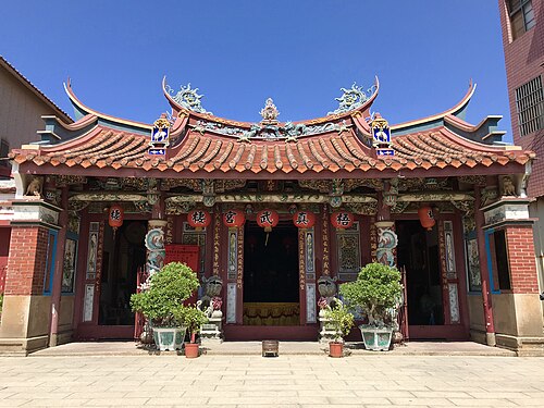 台中市の梧棲真武廟（1849 年）、1953 年に修復