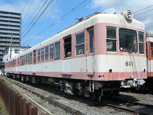 2008年3月の伊予鉄道600系電車