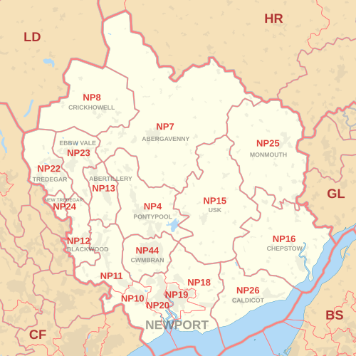NP 郵便番号エリア マップ。郵便番号地区、郵便町、近隣の郵便番号エリアを表示します。