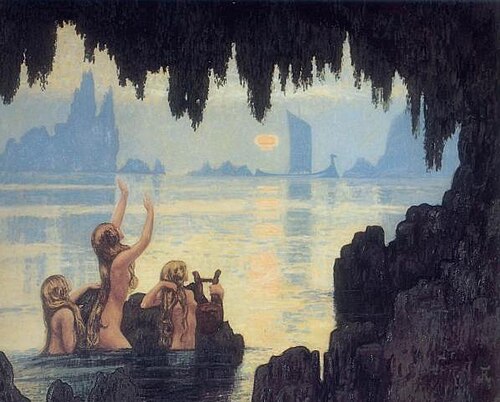 人魚、ジャン・フランシス・オーベルタン作（1920年頃）