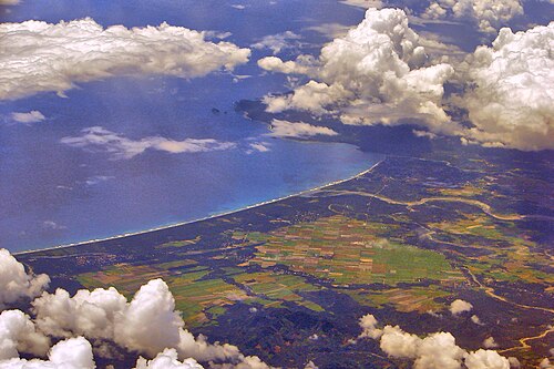 バレル湾の航空写真