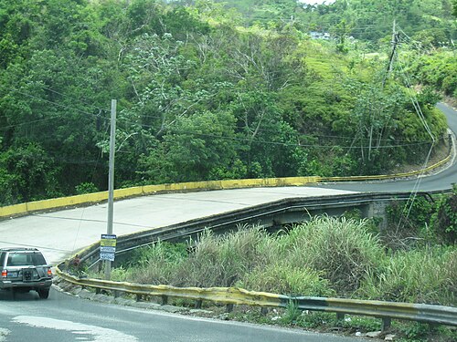 プエルトリコ国道159号線とユニボン川を結ぶ橋
