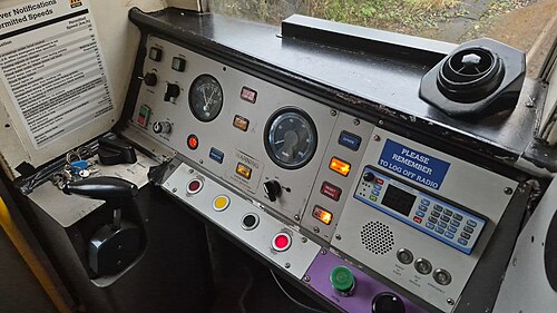 メトロカー4079号車の運転台。