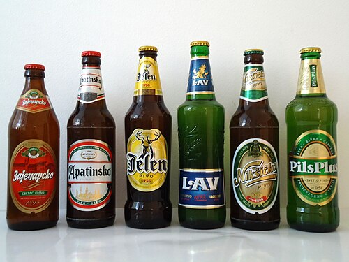 セルビアのビール各種