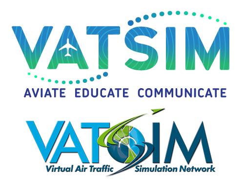 新しい VATSIM ロゴと古い VATSIM ロゴ