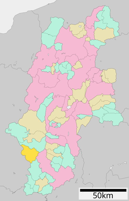 長野県南木曽町の位置