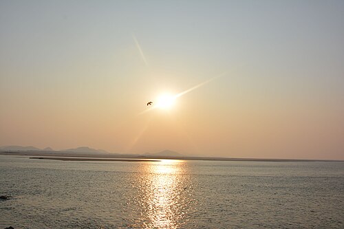 バッタリカの美しい夕日