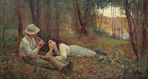 フレデリック・マッカビン作、『ブッシュ・アイディル』、1893年