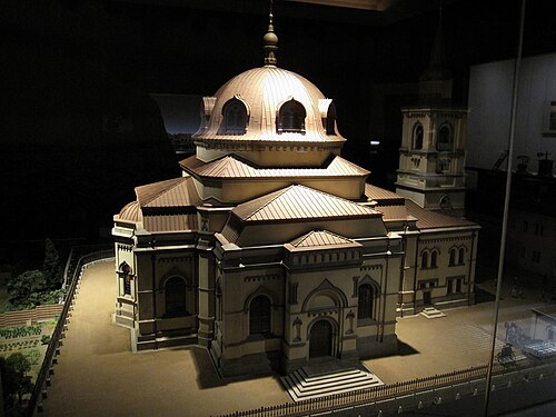 江戸東京博物館に所蔵されている、1890年代の東京復活大聖堂の1/25建築模型