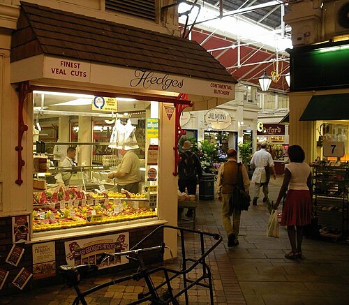 市場の肉屋