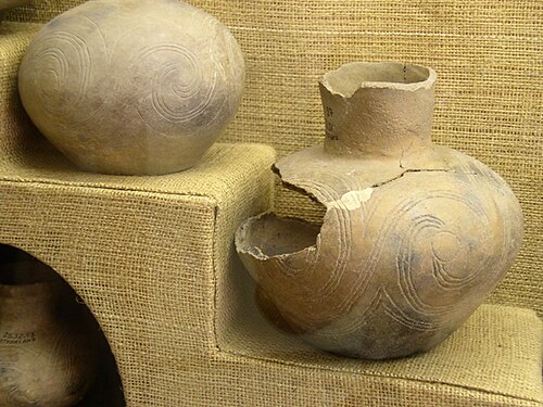 ナチェズ族の土器（祖国遺跡出土）