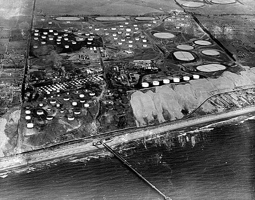 エルセグンドとスタンダード石油精製所、1920年頃