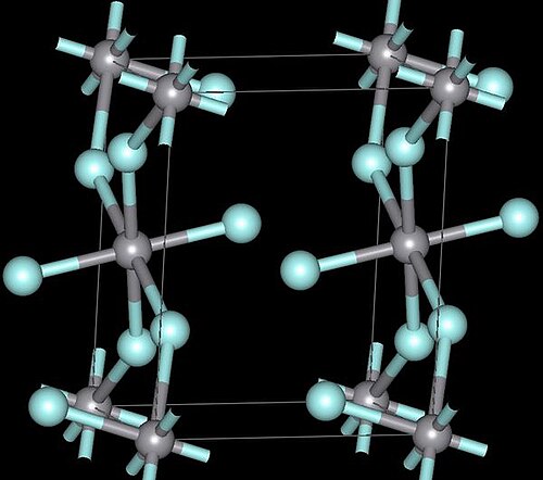 フッ化バナジウム(IV)の3Dモデル