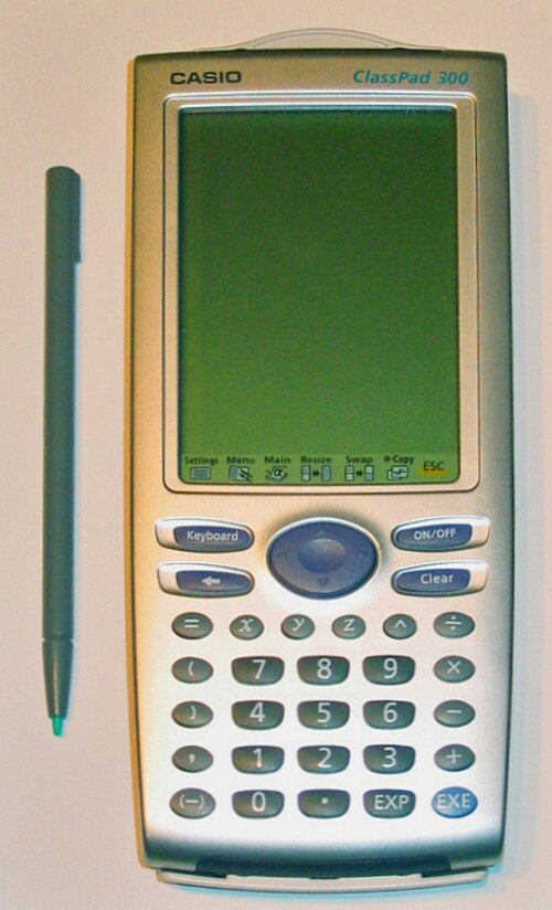 カシオ Classpad 300 2003 年頃、タッチスクリーン ディスプレイを備えた最初のグラフ電卓