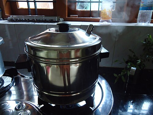 炊飯器で蒸すイドゥリ
