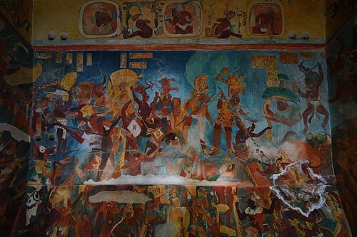 ボナンパクの壁画（西暦 580 年から 800 年の間）