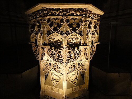 ヨスト・ドッツィンガー作の洗礼盤（1453年）