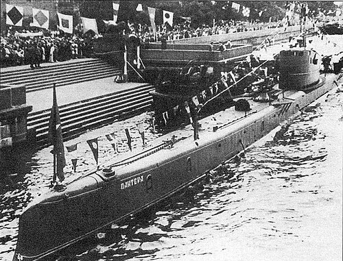 1916年から1917年にかけてのパンテーラ（外部魚雷を取り外した状態）