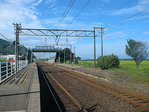 駅のホームの眺め