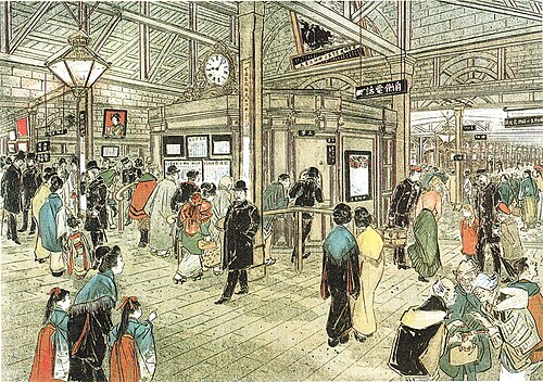 旧新橋駅の内部