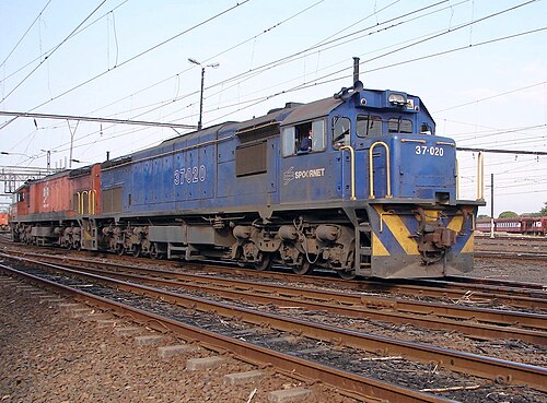 2007 年 8 月 14 日、エンパンゲニにて、アウトライン番号付きの Spoornet ブルーの No. 37-020 が発行されました。