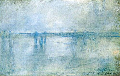 クロード・モネ作「ロンドンのチャリング・クロス橋」（1901年）。トリトン