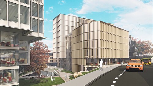SketchUpを使用して作成された建築模型を示す画像